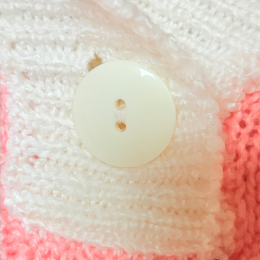 NWT Striped Cowl Neck Sweater in Pink, Yellow, Blue, and White - Picture 7 of 8